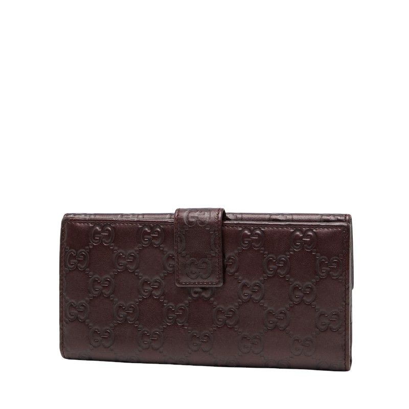 Gucci Guccissima W Hook Long Wallet Brown Leather — view 2