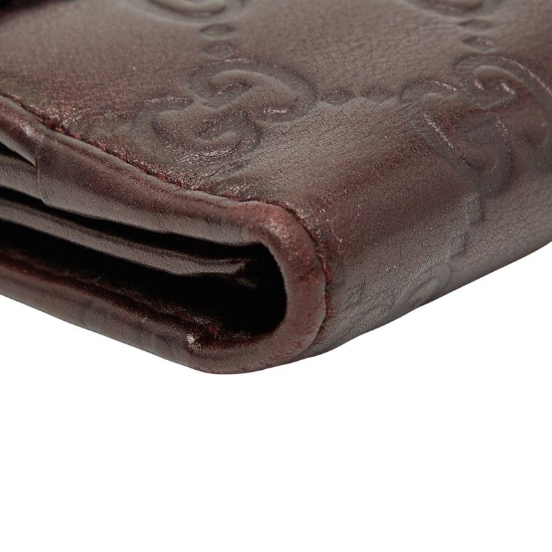 Gucci Guccissima W Hook Long Wallet Brown Leather — view 7
