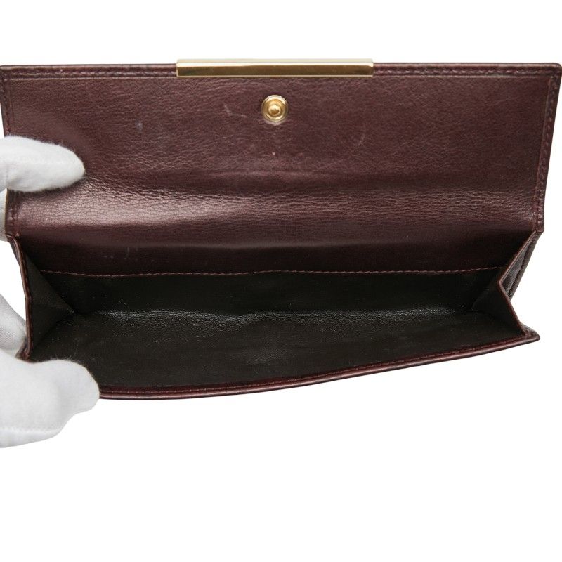 Gucci Guccissima W Hook Long Wallet Brown Leather — view 5