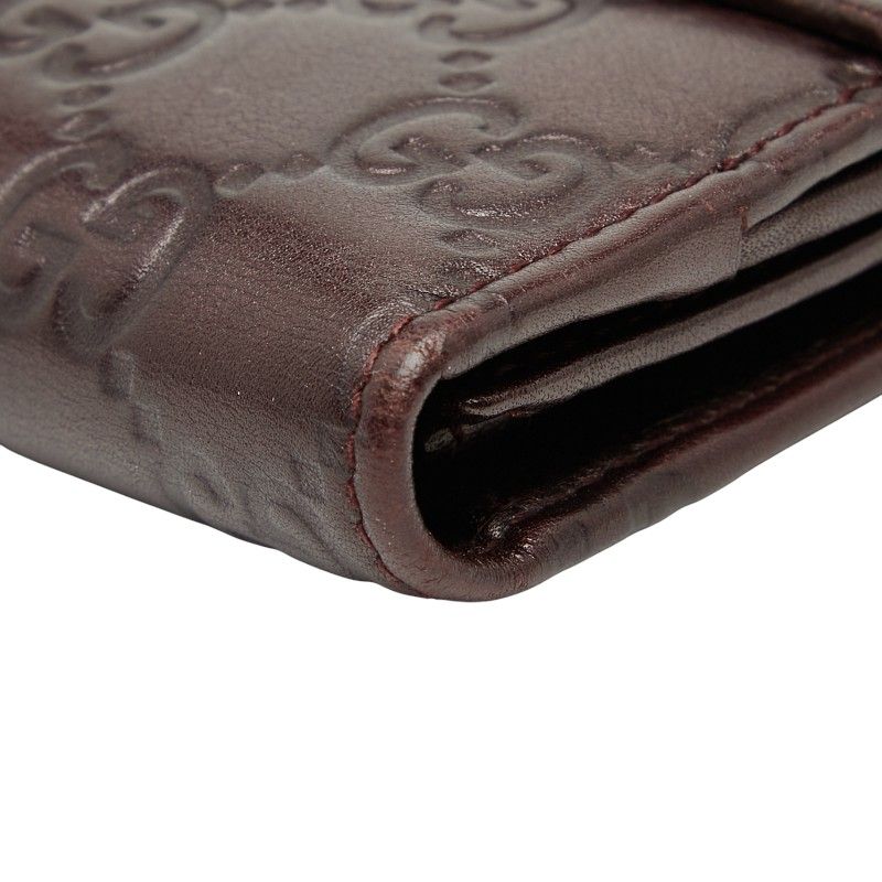 Gucci Guccissima W Hook Long Wallet Brown Leather — view 6