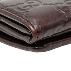 Gucci Guccissima W Hook Long Wallet Brown Leather — view 9