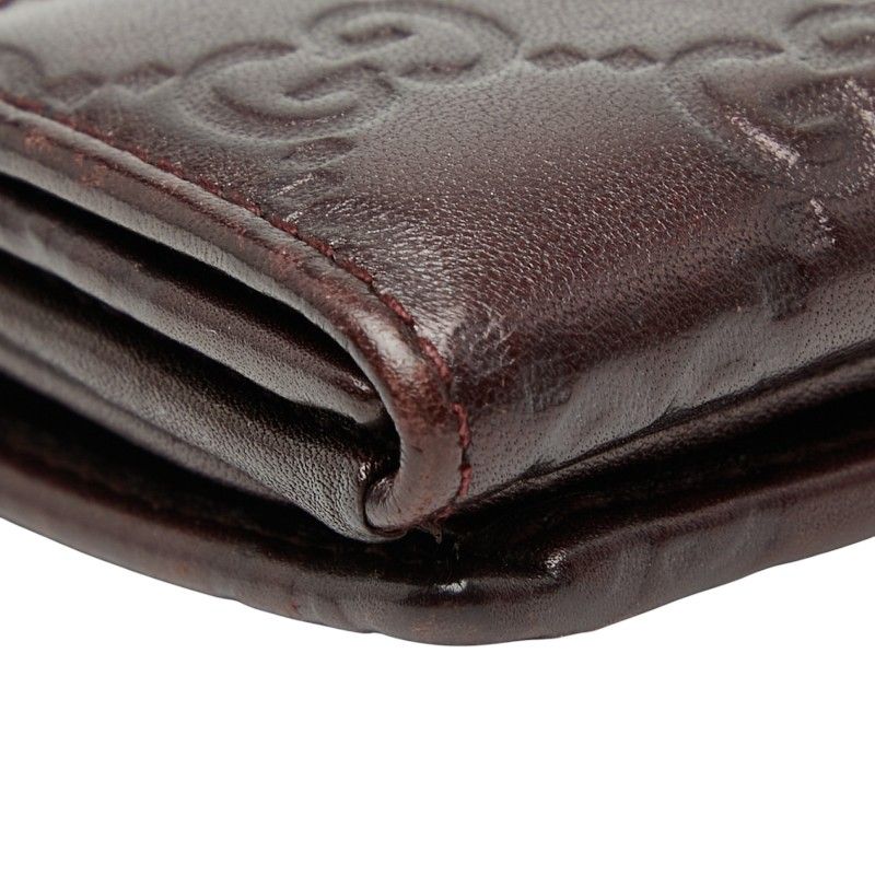 Gucci Guccissima W Hook Long Wallet Brown Leather — view 9