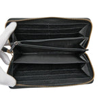 Gucci Interlocking G Soho Round Zipper Long Wallet Navy Leather — view 8