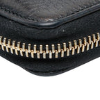 Gucci Interlocking G Soho Round Zipper Long Wallet Navy Leather — view 7