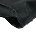 Chanel Camellia Chain Tote Bag Black Green Caviar Leather — view 5