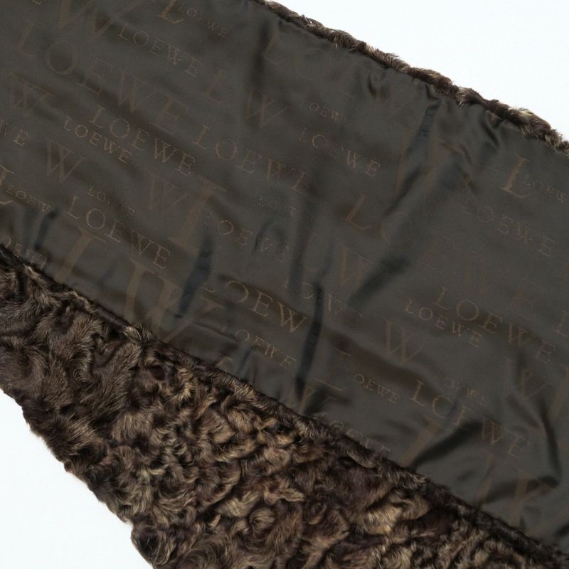 Loewe Shawl Astrakhan Fur Scarf — view 4