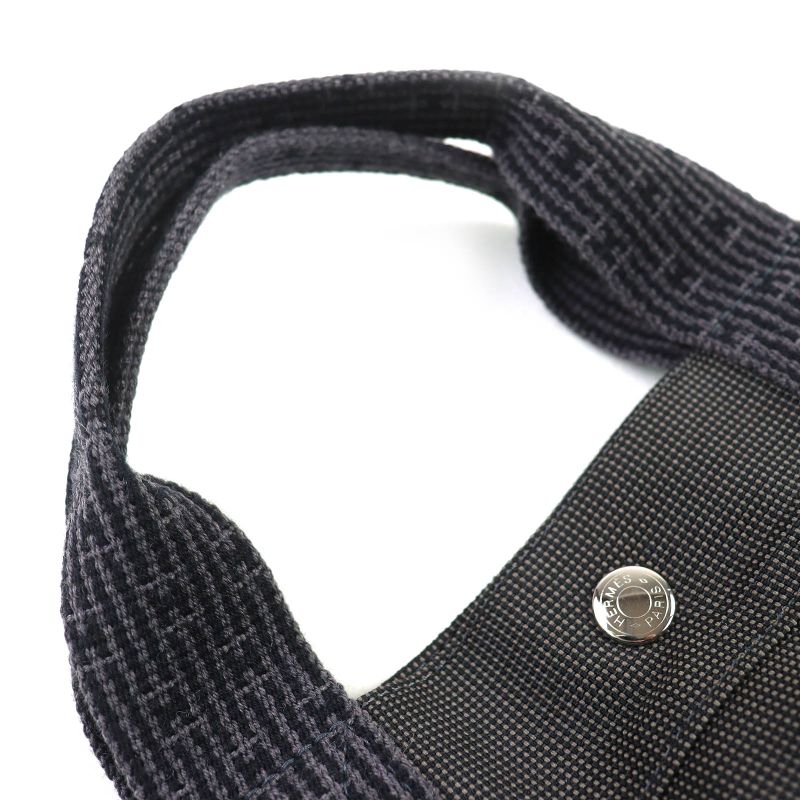 Hermes Her Line Herbag GM And Cadena Serie Button Canvas Large Shape Tote — view 6