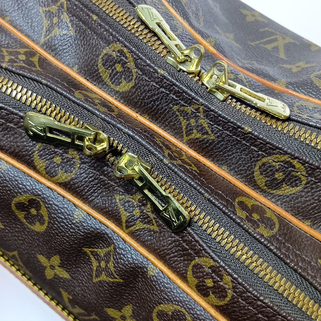 Louis Vuitton Monogram Reporter GM Shoulder Bag Brown — view 5