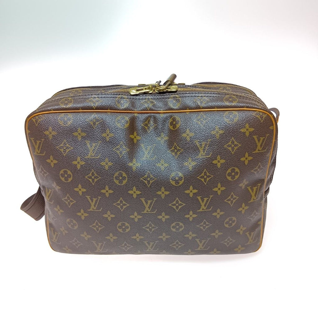 Louis Vuitton Monogram Reporter GM Shoulder Bag Brown — view 2
