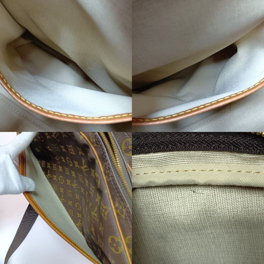 Louis Vuitton Monogram Reporter GM Shoulder Bag Brown — view 8