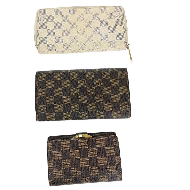 Louis Vuitton Long Wallet Zippy Damier Set Of 3 38 Bs021 — view 2