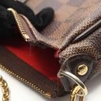 Louis Vuitton Handbag Eva Damier Ebene Leather — view 7