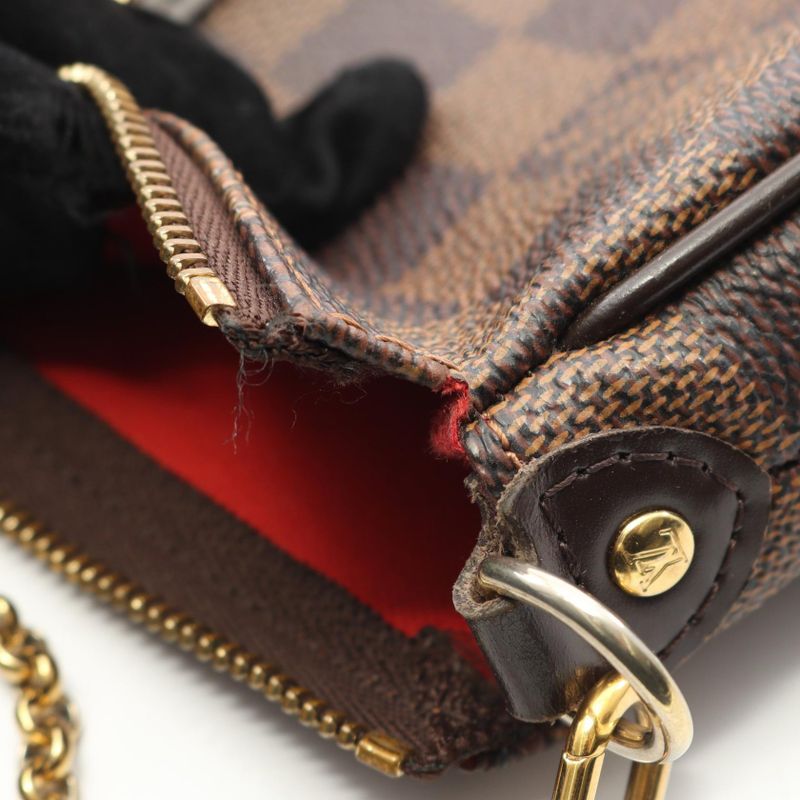 Louis Vuitton Handbag Eva Damier Ebene Leather — view 7