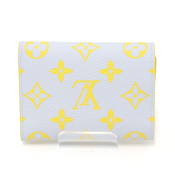 Louis Vuitton Victor Wallet Monogram Glow Canvas Gray Yellow Compact — view 3