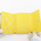 Louis Vuitton Victor Wallet Monogram Glow Canvas Gray Yellow Compact — view 2