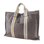 Hermes Fourre Tout MM Ginza Limited Edition Tote Bag Cotton Canvas Gray — view 2
