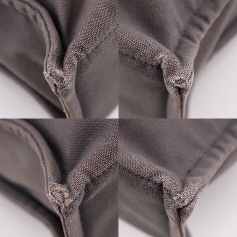 Hermes Fourre Tout MM Ginza Limited Edition Tote Bag Cotton Canvas Gray — view 4