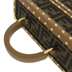 Fendi Flegrance Trunk 3 Bottles Storage 7 As300 As3 Uf1 lmn Metal FF Jacquard Brown — view 4