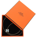 Hermes Caged Ash H Cube Metal Light Blue Necklace 1327 — view 3