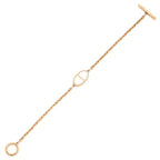 Hermes Bracelet Chaine D'ancre Verso 18K Pink Gold Rose White Sh