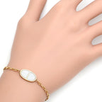 Hermes Bracelet Chaine D'ancre Verso 18K Pink Gold Rose White Sh