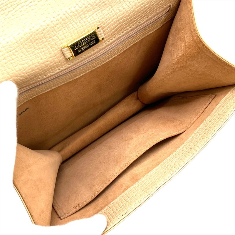 Loewe Handbag Leather Beige — view 6