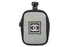 Chanel Pouch Sports Line CC Logo Black Green Nylon Patch