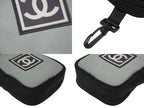Chanel Pouch Sports Line CC Logo Black Green Nylon Patch — view 5