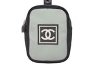 Chanel Pouch Sports Line CC Logo Black Green Nylon Patch — view 2