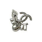 Chanel Earrings Silver Coco Mark Bijou — view 5