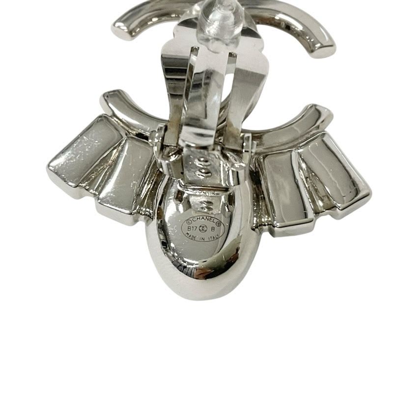 Chanel Earrings Silver Coco Mark Bijou — view 6