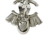 Chanel Earrings Silver Coco Mark Bijou — view 6