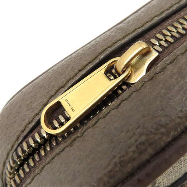 Balenciaga Shoulder Bag Gucci Hacker Project Canvas Leather Brown — view 5