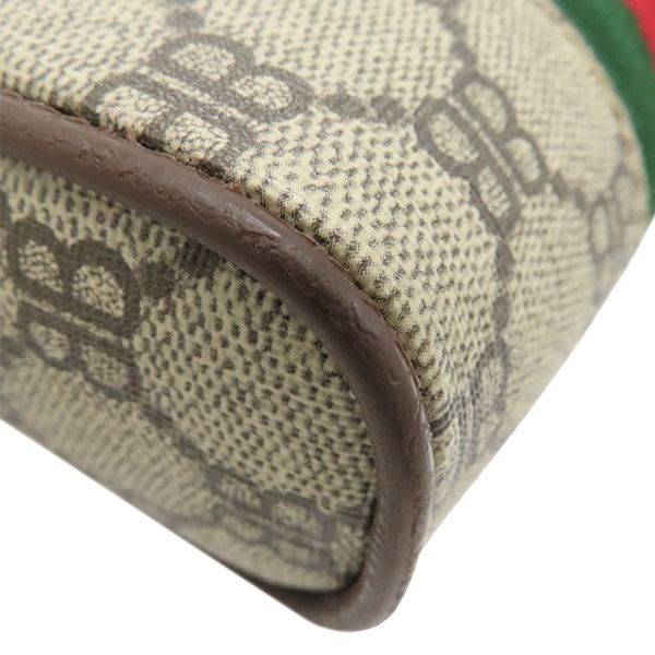Balenciaga Shoulder Bag Gucci Hacker Project Canvas Leather Brown — view 4