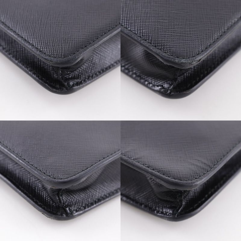 Prada Mini Shoulder Saffiano Black Bag — view 4