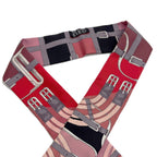 Hermes Twilly Scarf Belt Pattern Red — view 7