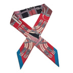 Hermes Twilly Scarf Belt Pattern Red — view 6