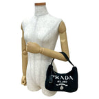 Prada Terry Mini Re-Edition Triangle Logo Hardware Pile Handbag