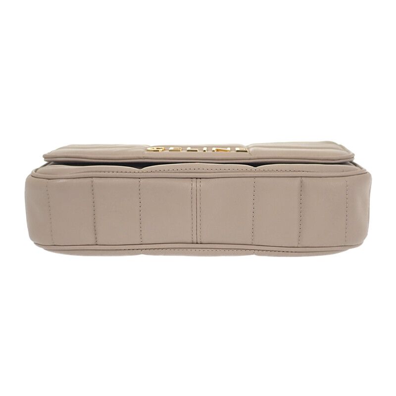 Celine Matelasse Monochrome epz.02 tr Shoulder Bag Goth Leather Ivory — view 6