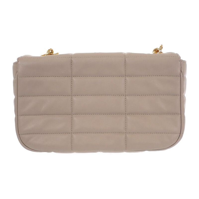 Celine Matelasse Monochrome epz.02 tr Shoulder Bag Goth Leather Ivory — view 3
