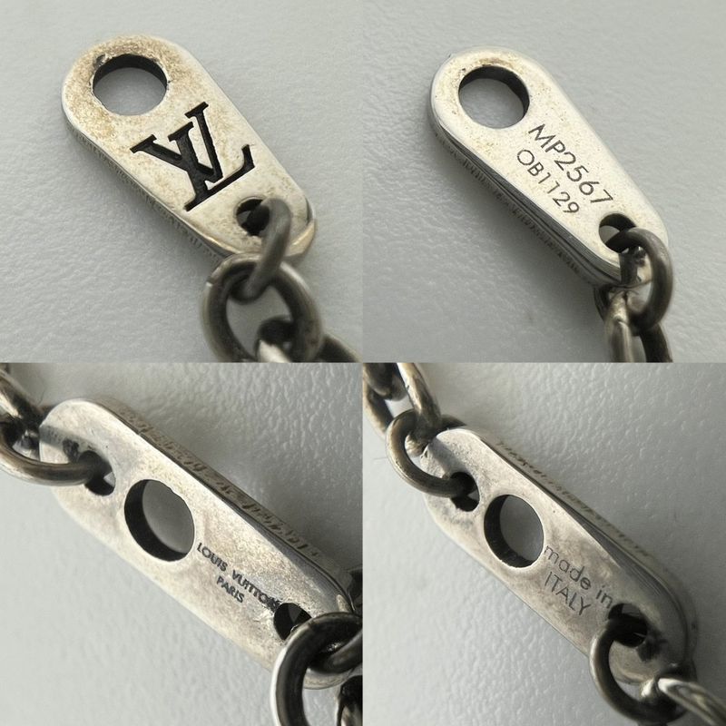 Louis Vuitton Necklace Snake Pendant Accessory With Adjuster Vintage
