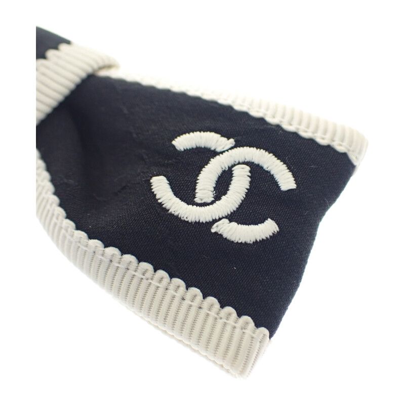 Chanel Bow Aa9921 Barrette Silk Black Silver Hardware — view 6