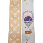 Louis Vuitton Eclipse Bandeau Scarf Silk Blue Beige — view 6
