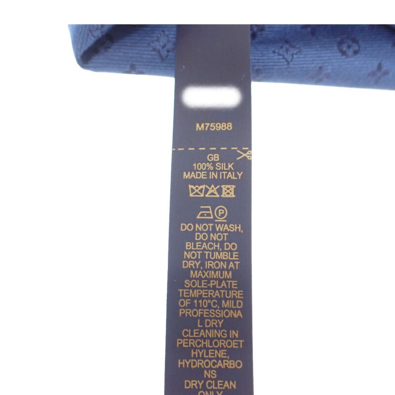 Louis Vuitton Neo Monogrammiss Ime Necktie Silk Navy — view 6