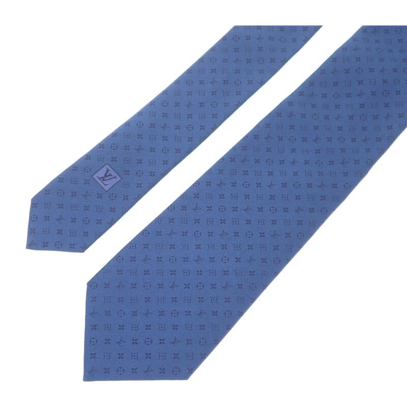 Louis Vuitton Neo Monogrammiss Ime Necktie Silk Navy — view 2