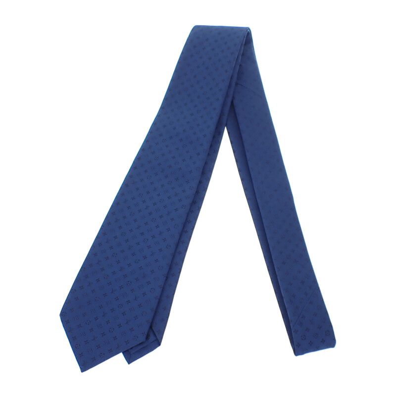 Louis Vuitton Neo Monogrammiss Ime Necktie Silk Navy — view 8
