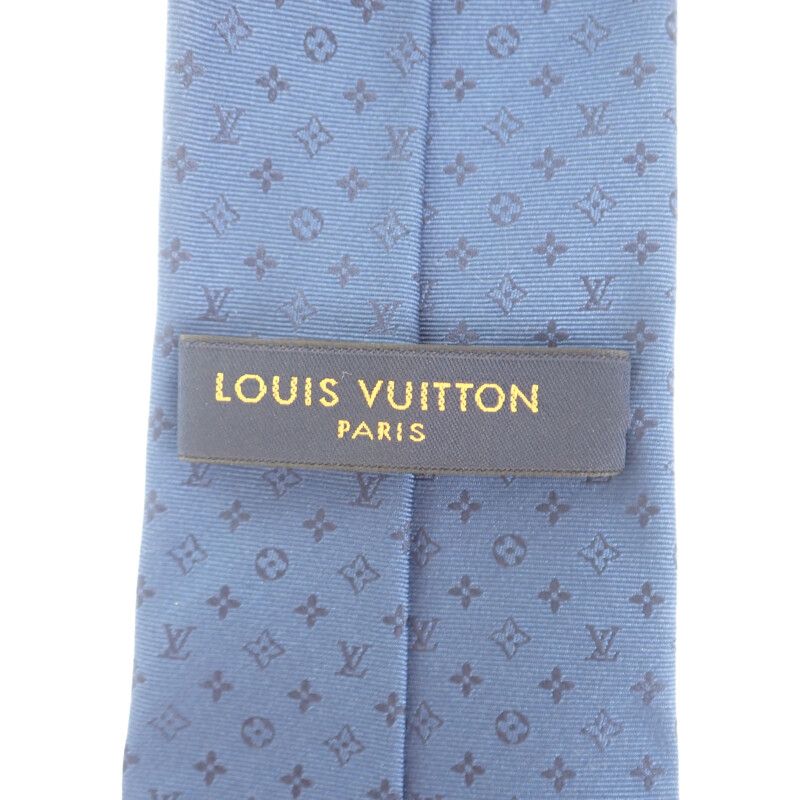 Louis Vuitton Neo Monogrammiss Ime Necktie Silk Navy — view 4