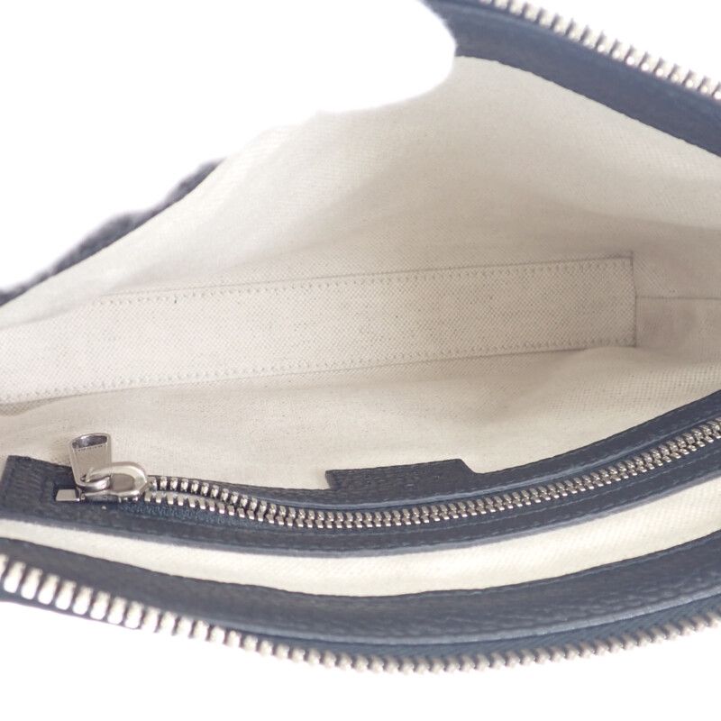 Gucci Jumbo GG Small Messenger Bag aaby7 1000 Shoulder Leather Black — view 7