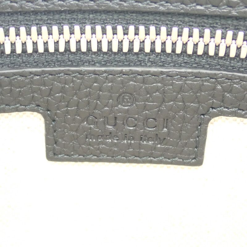 Gucci Jumbo GG Small Messenger Bag aaby7 1000 Shoulder Leather Black — view 8