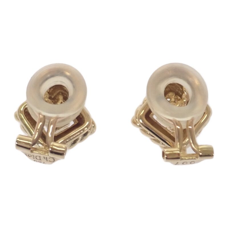 Christian Dior Jewelry Earrings 18K Yellow Gold Diamond — view 5